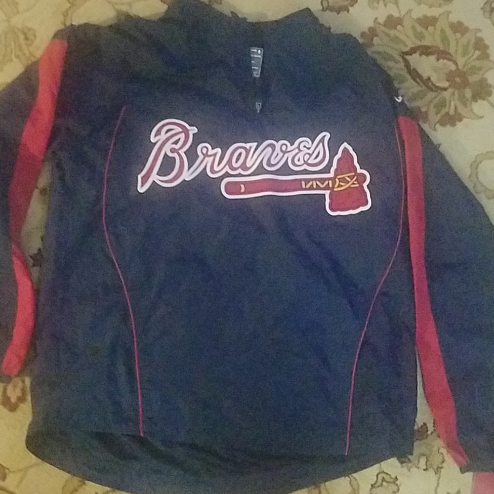 Atlanta Braves medium embroidered windbreaker